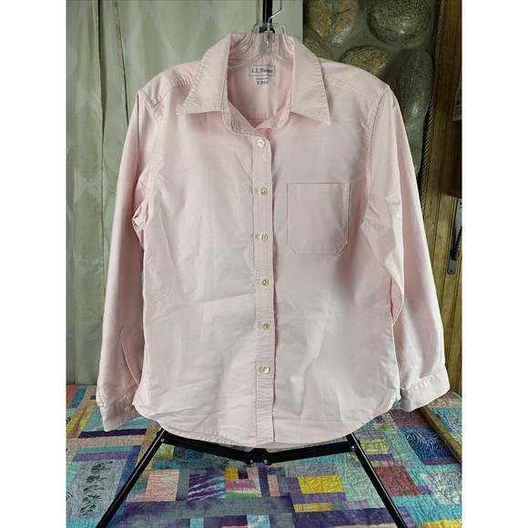 L.L.Bean Tops - L.L.Bean Woman’s Size S Reg Pink Button Up Long Sleeve Casual Dress Shirt